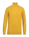 Diktat Man Turtleneck Mustard Size Xl Merino Wool In Yellow