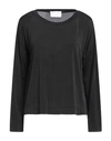 Daniele Fiesoli Woman T-shirt Black Size 2 Cupro, Elastane