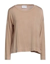 Daniele Fiesoli Woman T-shirt Beige Size 3 Cupro, Elastane