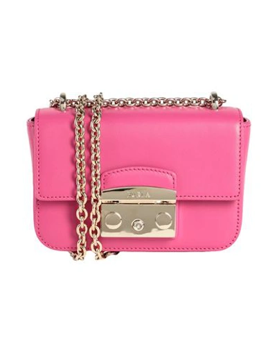 Furla Woman Shoulder Bag Magenta Size - Soft Leather In Pink