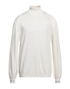 Heritage Man Turtleneck Ivory Size 3xl Merino Wool, Acrylic In White