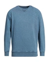 R3D WÖÔD R3D WÖÔD MAN SWEATSHIRT LIGHT BLUE SIZE M POLYESTER, COTTON