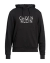 Calvin Klein Man Sweatshirt Black Size Xxl Cotton