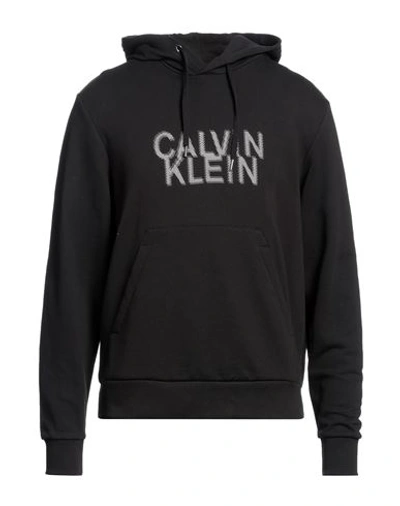 Calvin Klein Man Sweatshirt Black Size Xxl Cotton