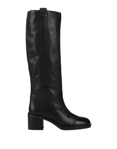 Geox Woman Knee Boots Black Size 9.5 Soft Leather