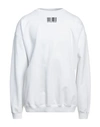 Vtmnts Man Sweatshirt White Size M Cotton, Elastane, Polyester