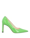 Hugo Boss Boss Woman Pumps Green Size 5 Soft Leather