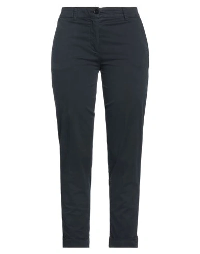 Aspesi Woman Pants Midnight Blue Size 10 Cotton, Elastane