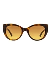 Swarovski Cat Eye Sk0372 Sunglasses Woman Sunglasses Brown Size 53 Acetate