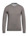 Angelo Nardelli Man Sweater Dove Grey Size 46 Merino Wool In Grey