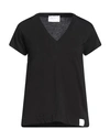 Daniele Fiesoli Woman T-shirt Black Size 4 Cotton