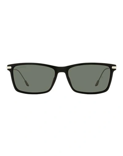 Longines Rectangular Lg0023 Sunglasses Man Sunglasses Black Size 58 Acetate, Metal