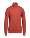 ALTEA ALTEA MAN TURTLENECK RUST SIZE L VIRGIN WOOL