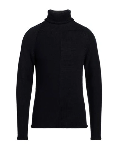 Brian Dales Man Turtleneck Midnight Blue Size M Wool, Acrylic In Blue