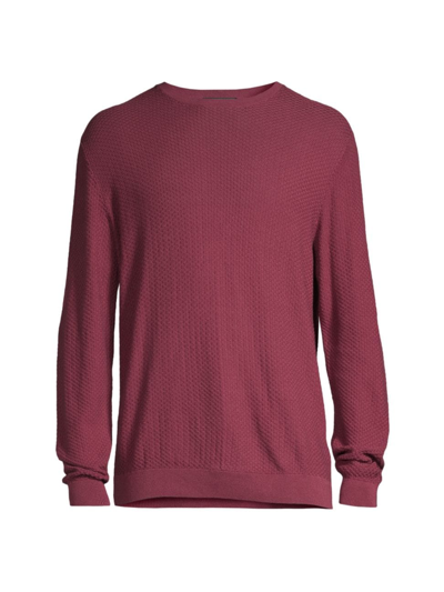Saks Fifth Avenue Men's Collection Bubble Knit Crewneck Sweater In Anemone