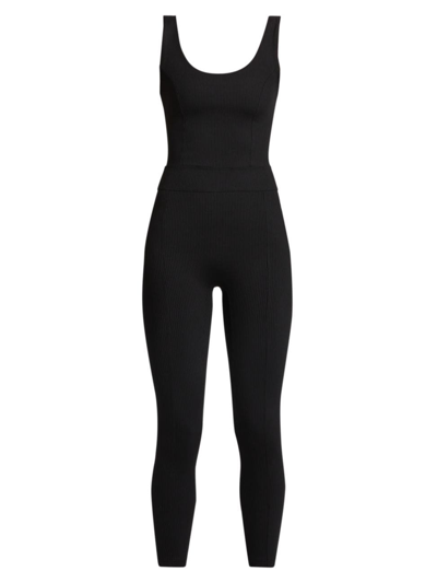 Year Of Ours Women's Ribbed Reformer Active Jumpsuit In Black