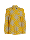 Burberry Women Shirt With Check Pattern In Hunter Check