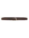 Il Bisonte Women's Heritage Classic Leather Belt In Dark Brown