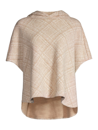 Rosso35 Women's Hooded Wool-blend Cape In Camel