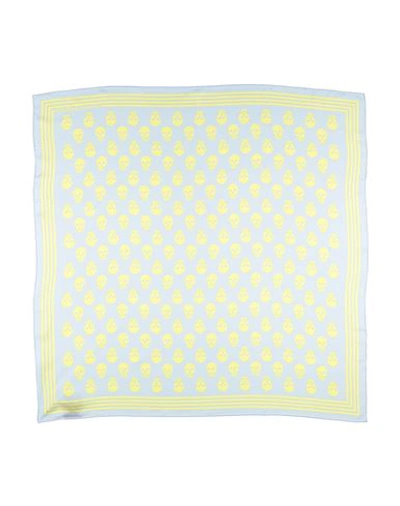 Alexander Mcqueen Woman Scarf Light Grey Size - Silk In Grey