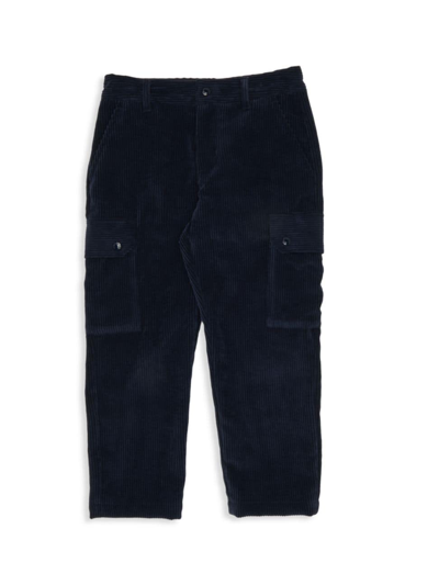 Moncler Little Kid's & Kid's Corduroy Cargo Trousers In Navy