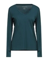 Majestic Filatures Woman T-shirt Deep Jade Size 1 Cotton In Green