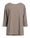 Rossopuro Woman Sweatshirt Beige Size L Cotton, Elastane