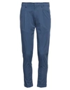 Laboratori Italiani Man Pants Navy Blue Size 28 Cotton, Elastane