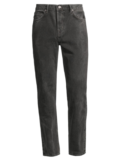 Allsaints Iggy Slim Fit Jeans In Light Wash Blue In Marble Black