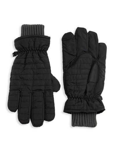 Saks Fifth Avenue Men's Collection Tech Touch Gloves In Moonless