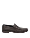 A.testoni A. Testoni Man Loafers Dark Brown Size 7 Soft Leather In Brown