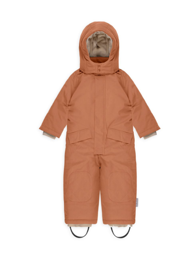 7am Baby Girl's Snowsuit In Spice Quil