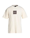 Huf Man T-shirt Beige Size Xl Cotton