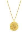 ANNI LU WOMEN'S PACIFICO SUNNY SIDE UP 18K-GOLD-PLATED PENDANT NECKLACE
