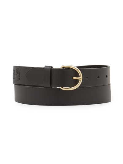 Il Bisonte Women's Heritage Classic Leather Belt In Nero