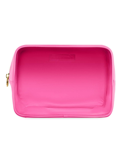 Stoney Clover Lane Clear Front Large Pouch In Bubble Gum