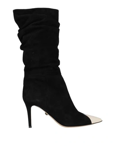 Ilio Smeraldo Woman Knee Boots Black Size 11 Soft Leather