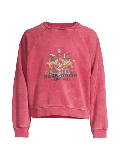 Liberal Youth Ministry Men's Dark Youth Crewneck Sweatshirt In Red