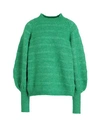 Only Woman Turtleneck Green Size L Recycled Polyester, Polyester, Acrylic, Wool