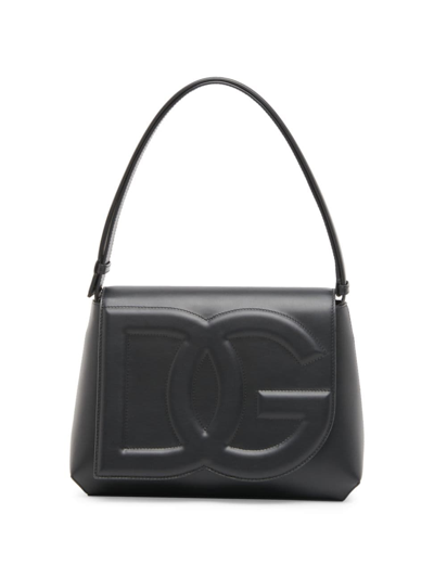 Dolce & Gabbana Women's Dg Leather Top-handle Bag In Nero