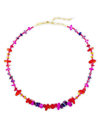 ANNI LU WOMEN'S PACIFICO REEF 18K-GOLD-PLATED & MIXED-MEDIA BEADED NECKLACE
