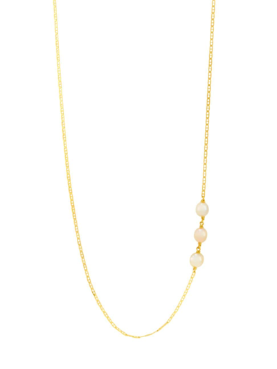Maria Black Women's Tessoro 22k-gold-plated & Freshwater Pearl Necklace In Yellow Gold