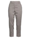 Peserico Woman Pants Grey Size 12 Virgin Wool, Linen In Grey