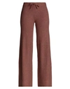 Only Woman Pants Brown Size Xl Viscose, Nylon, Polyester