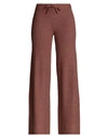 Only Woman Pants Brown Size Xl Viscose, Nylon, Polyester In Brown