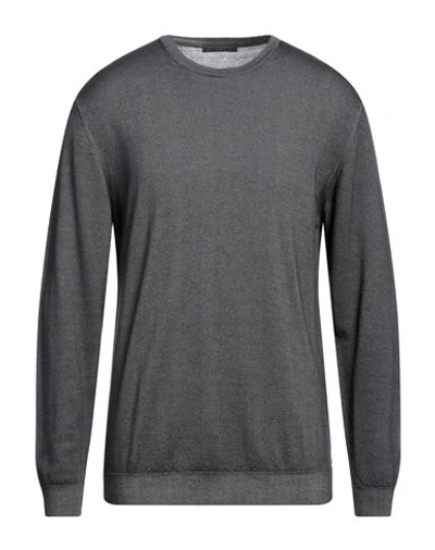 Daniele Fiesoli Man Sweater Lead Size Xxl Merino Wool In Grey
