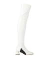 Proenza Schouler Woman Knee Boots White Size 7 Soft Leather