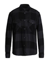 Only & Sons Man Shirt Navy Size M Cotton In Navy Blue