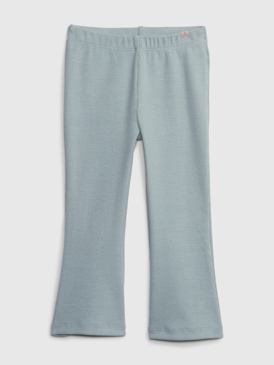 Gap Babies' Toddler Organic Cotton Mix And Match Flare Rib Leggings In Sky Blue