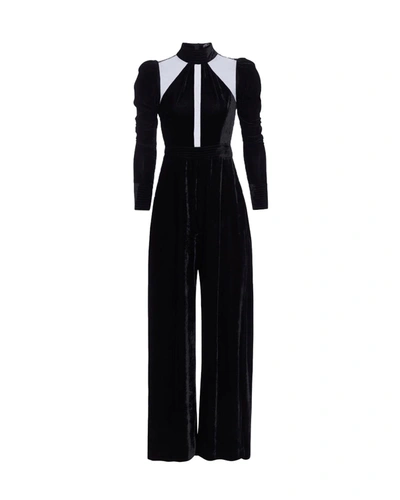 Patbo Velvet Jumpsuit In Black